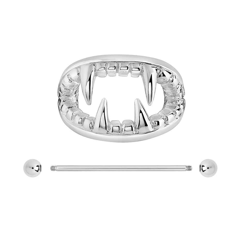 14g Vampire Teeth Nipple Ring Shield - Price Per 1