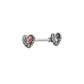 14g 9/16” Seraph Wing Heart Steel Nipple Barbell — Price Per 1