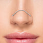 20g 1/4” Jeweled Steel Nose Bones with Chain