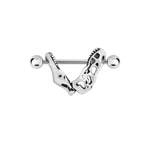 14g T-Rex Skull Nipple Shield Jewelry — Price Per 1 - Painful Pleasures