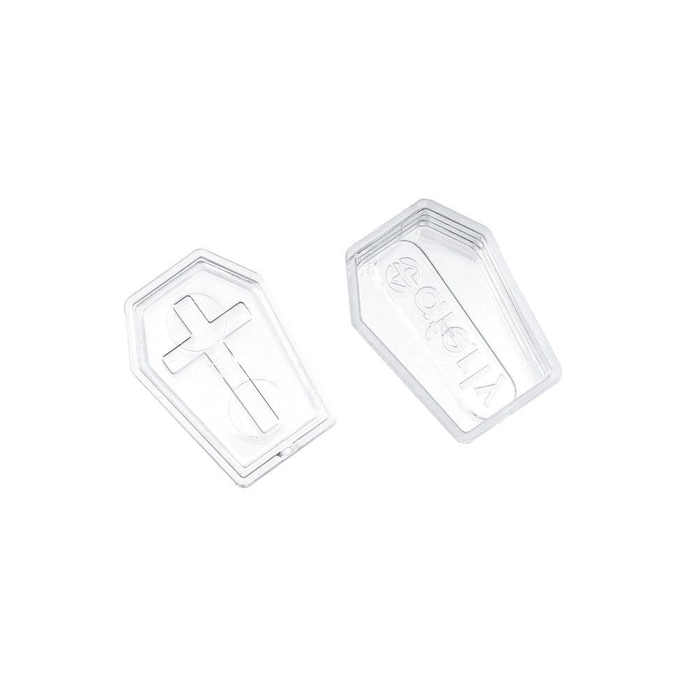 Saferly Coffin Ink Cap Lids — #25 — Bag of 200 — Pick Color - Painful Pleasures