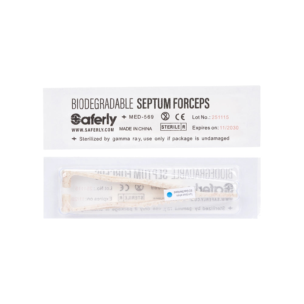 Saferly Biodegradable Septum Forceps — Box of 25