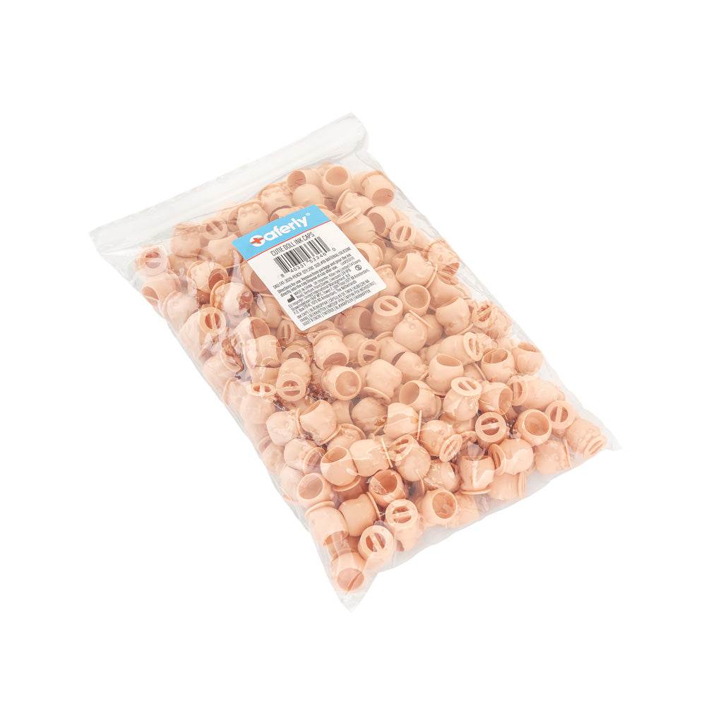 Saferly Cutie Doll Head Silicone Ink Caps —Size #16 (Large) — Bag of 200 - Painful Pleasures