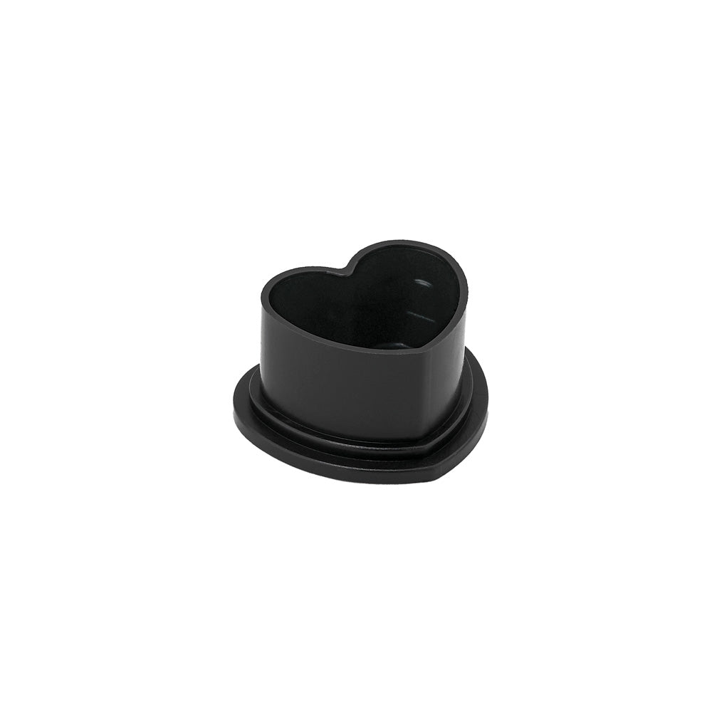 Saferly Heart Silicone Ink Caps — Pick Size and Color — Bag of 500 - Painful Pleasures