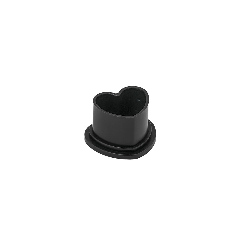 Saferly Heart Silicone Ink Caps — Pick Size and Color — Bag of 500 - Painful Pleasures
