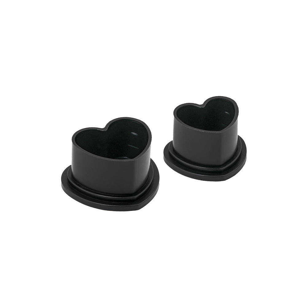 Saferly Heart Silicone Ink Caps — Pick Size and Color — Bag of 500 - Painful Pleasures