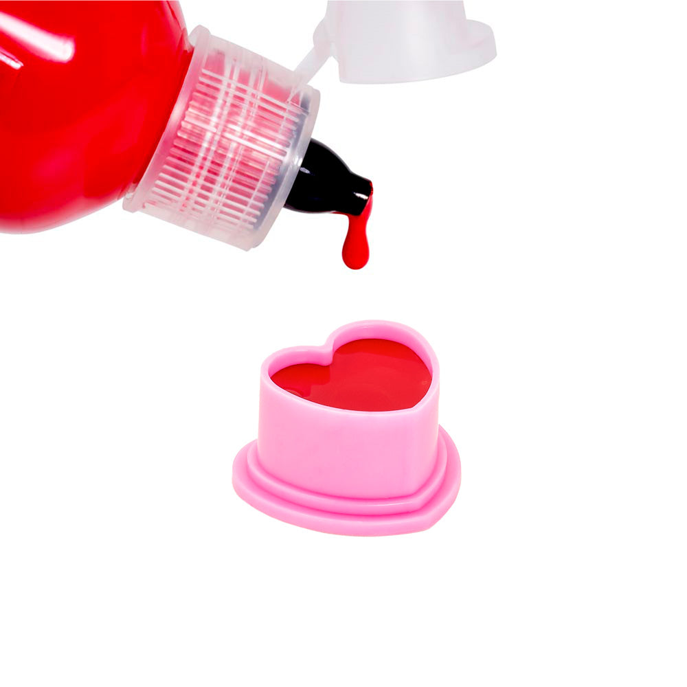 Saferly Heart Silicone Ink Caps — Pick Size and Color — Bag of 500 - Painful Pleasures