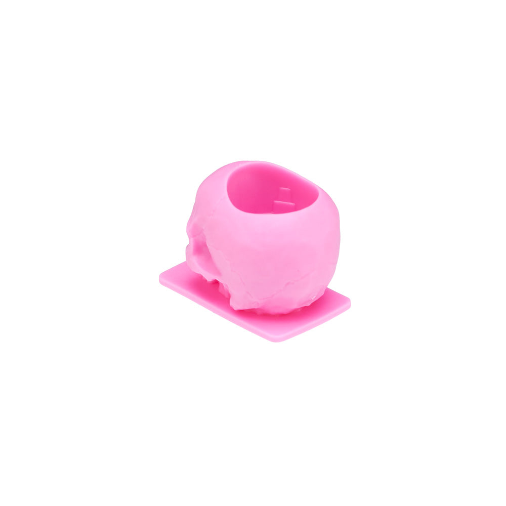 Saferly Skull Silicone Ink Caps —Size #16 (Large) — Bag of 200  — Pick Color - Painful Pleasures