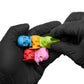 Saferly Skull Silicone Ink Caps —Size #16 (Large) — Bag of 200  — Pick Color - Painful Pleasures