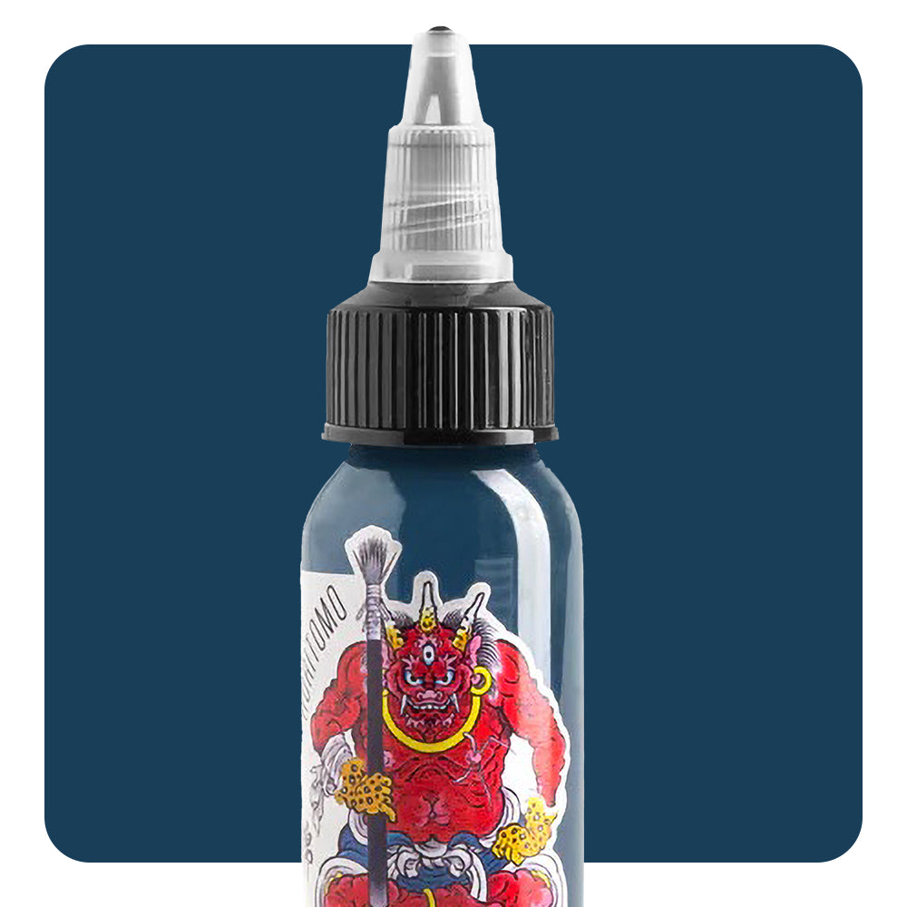 Horitomo Fudo Blue Grey — Solid Ink — 1oz Bottle