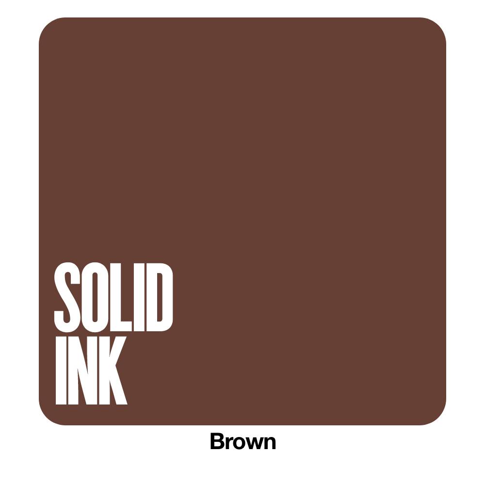 Brown — Solid Ink — Pick Size