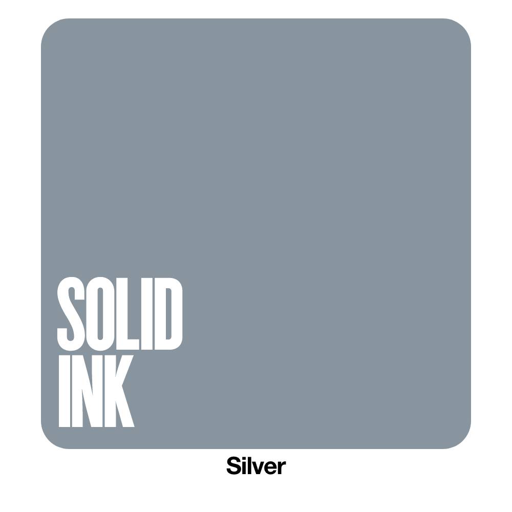 Silver — Solid Ink — Pick Size