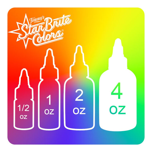 StarBrite Colors Tattoo Ink by Tommy’s Supplies — 4oz Bottle — Pick Your Color