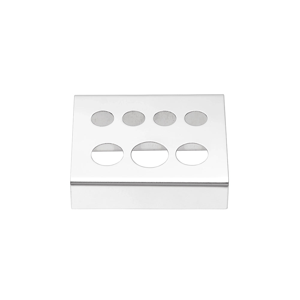 Stainless Steel Ink Cap Holder – 7 Slots for #9, #11 & #16 Caps - Painful Pleasures