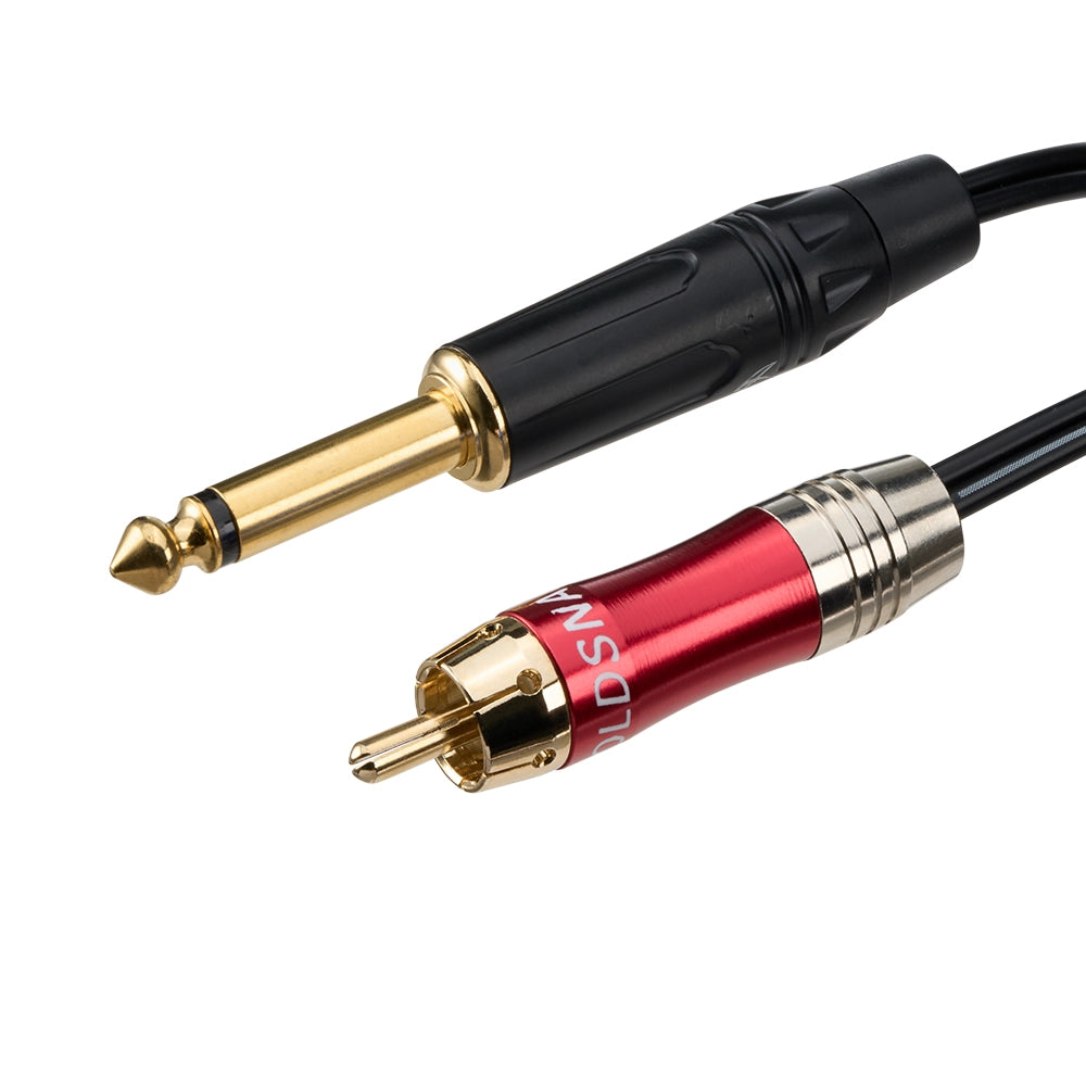 Precision Premium Pro Design Tattoo RCA Cable With Red Phono Plug - Painful Pleasures
