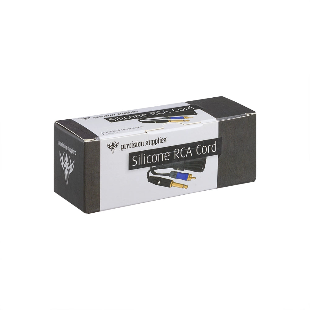 Precision Premium Pro Design Tattoo RCA Cable With Blue Phono Plug - Painful Pleasures