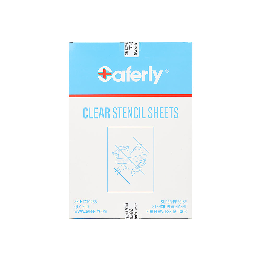 Saferly Clear Tattoo Stencil Insert — 8-1/2" x 11” — 200 Sheets - Painful Pleasures