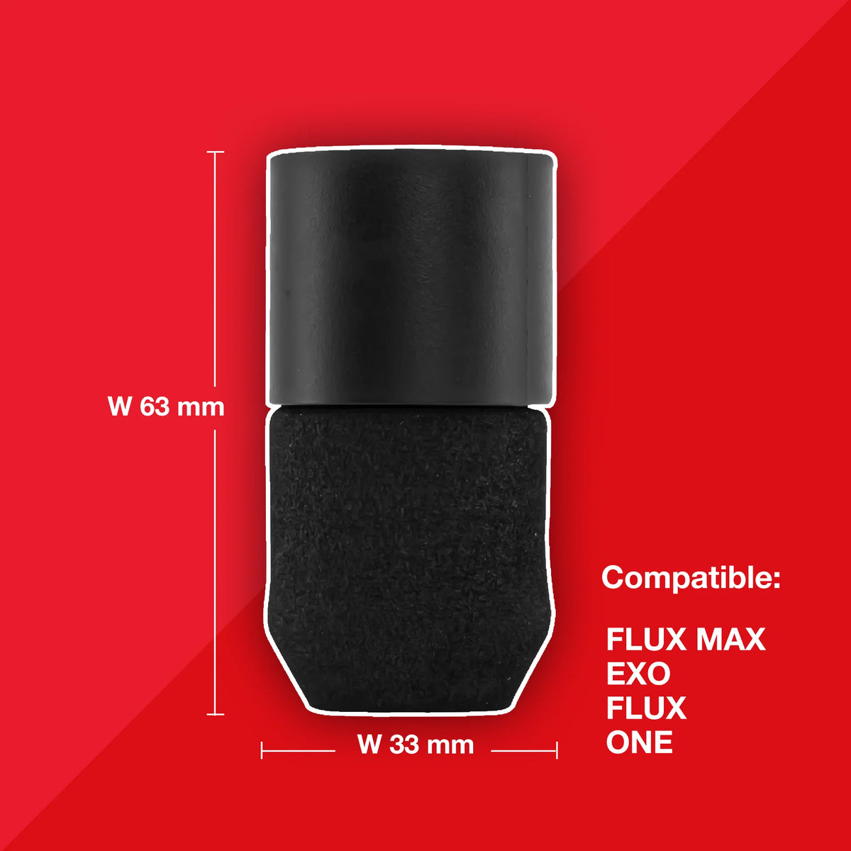 FK Irons Flux Foam 33mm Disposable Tattoo Grip Covers — Black — Box of 24 - Painful Pleasures