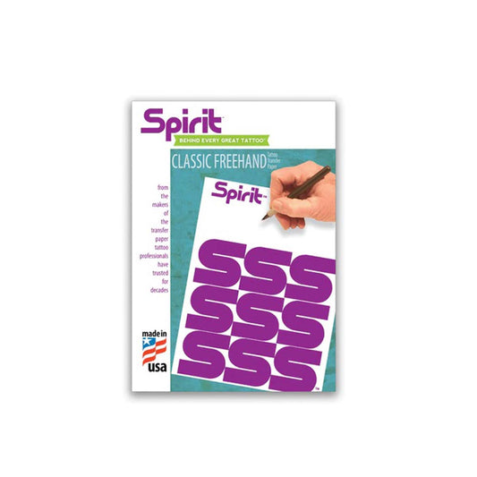 Spirit Tattoo Classic Freehand Hectograph Paper — 8-1/2" x 11” — 100 Sheets