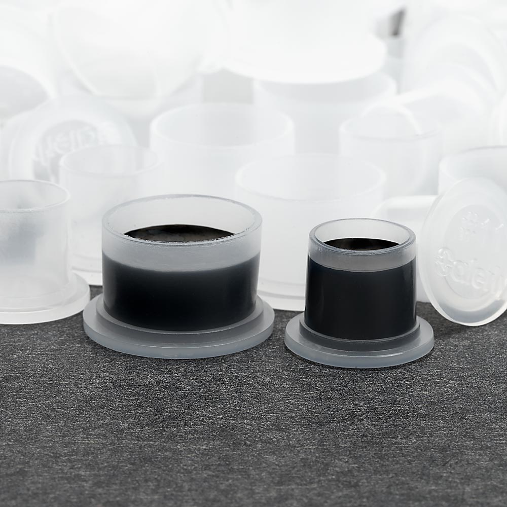 500 Saferly Ink Cups for Tattoo Ink — Pick Size