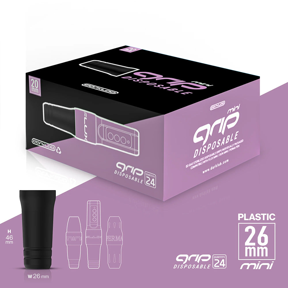 FK Irons 28mm Disposable Tattoo Grips — Box of 24 - Painful Pleasures