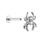 Titanium Internally Threaded Jeweled Spider - Painful Pleasures