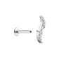 Titanium Internally Threaded Jeweled Wave - Painful Pleasures