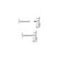 Titanium Internally Threaded Jeweled Dainty Triangle - Painful Pleasures