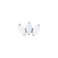Titanium Internally Threaded Cabochon Marquis Fan - Painful Pleasures