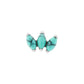Titanium Internally Threaded Cabochon Marquis Fan - Painful Pleasures