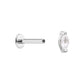 Titanium Internally Threaded Cabochon Marquis End - Painful Pleasures