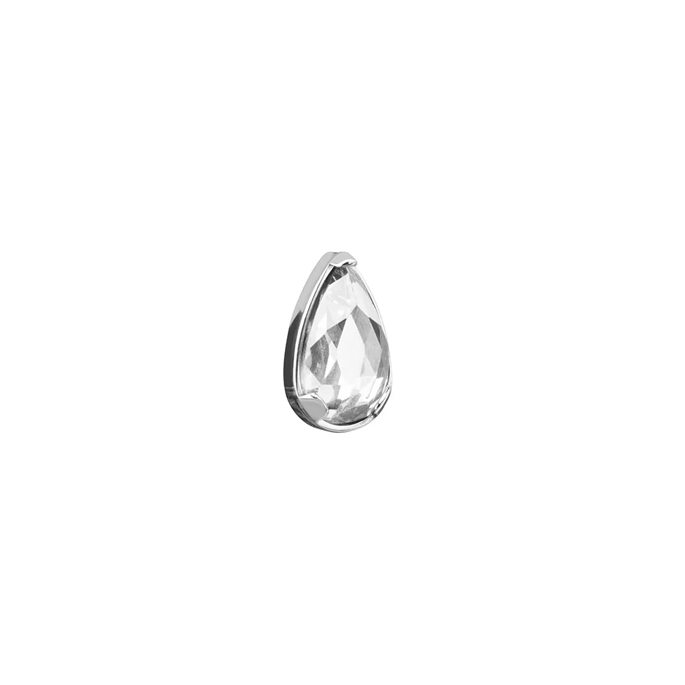 Titanium Internally Threaded Cabochon Oval End - Painful Pleasures
