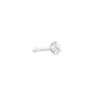 Tilum 20g 2.5mm Real (SI) Diamond White Gold Nose Bone - Painful Pleasures