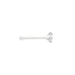 Tilum 20g 2.5mm Real (SI) Diamond White Gold Nose Bone - Painful Pleasures