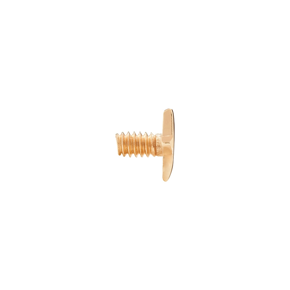 Tilum 14g Internally Threaded Replacement YELLOW GOLD FLAT STAR - Price Per 1 - Painful Pleasures