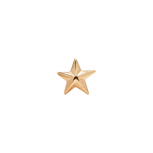 Tilum 14g Internally Threaded Replacement YELLOW GOLD 3D STAR - Price Per 1 - Painful Pleasures