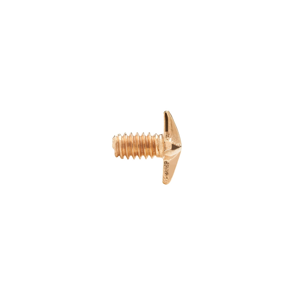 Tilum 14g Internally Threaded Replacement YELLOW GOLD 3D STAR - Price Per 1 - Painful Pleasures