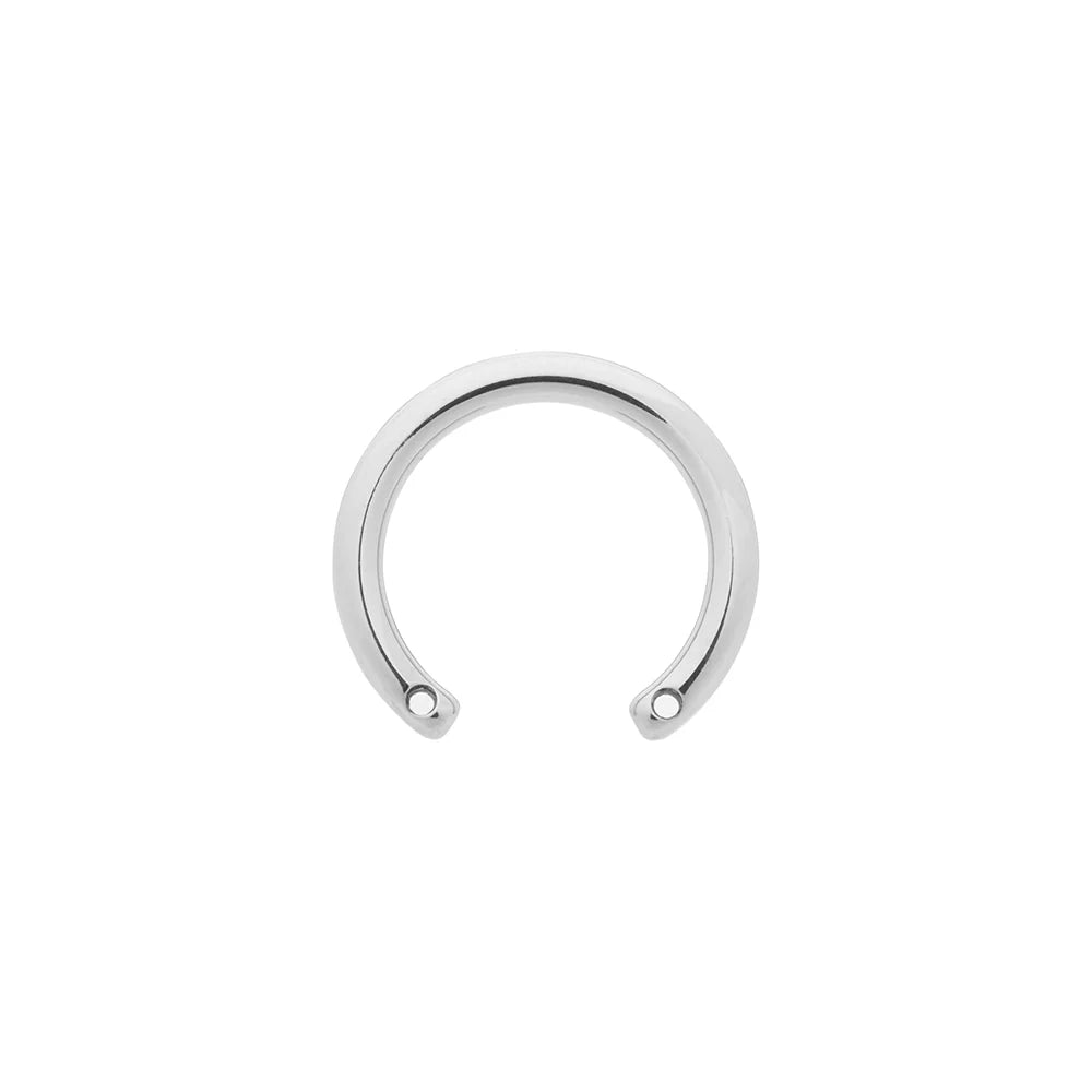 Titanium Circular Barbell w/ Front-Facing Threads - Painful Pleasures