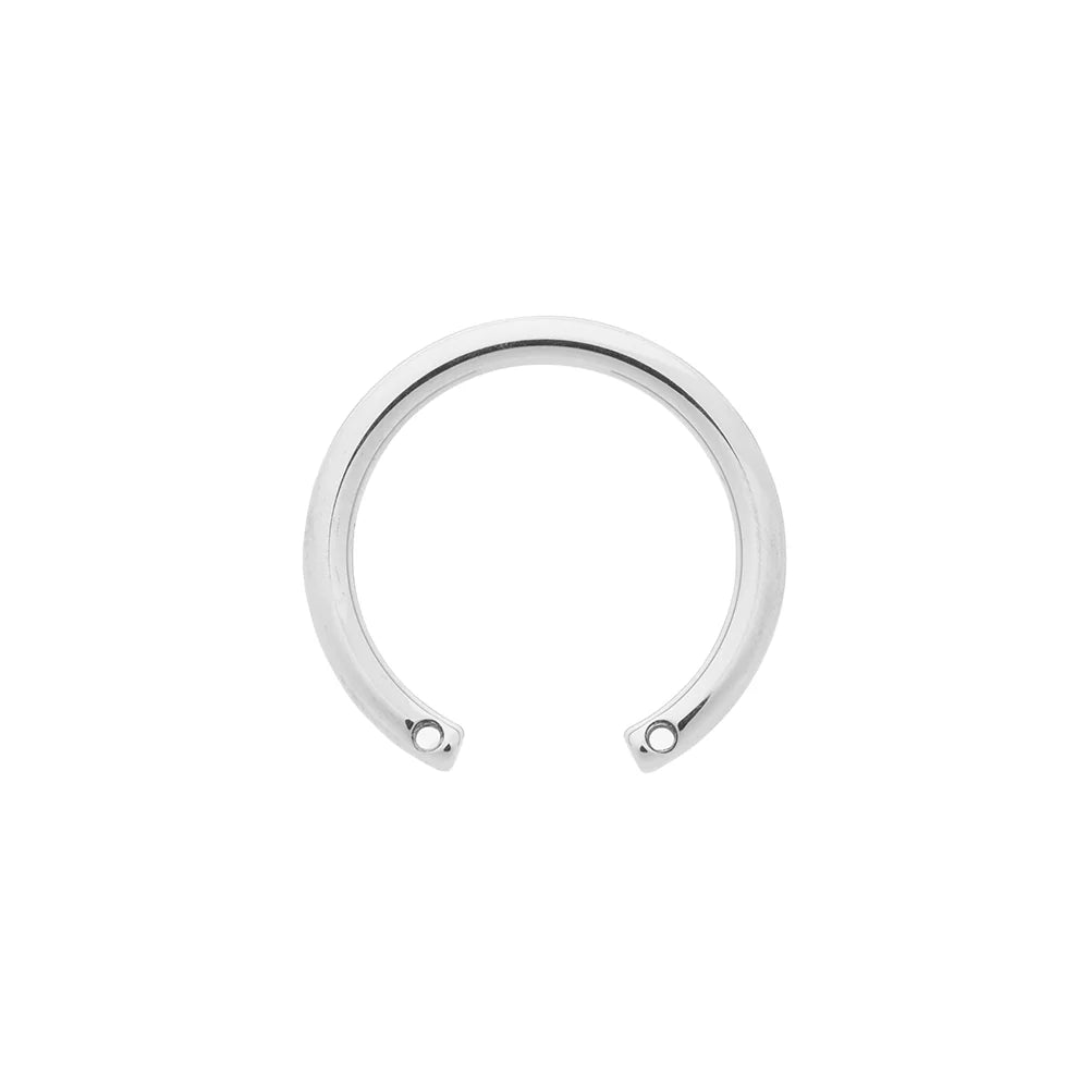 Titanium Circular Barbell w/ Front-Facing Threads - Painful Pleasures