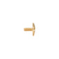Tilum 18g-16g Internally Threaded Replacement YELLOW GOLD 3D STAR - Price Per 1 - Painful Pleasures