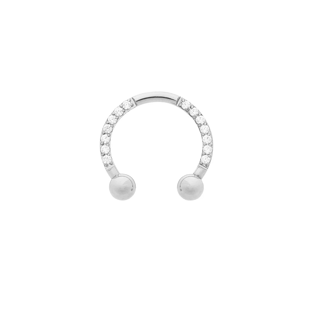 Titanium Jeweled Circular Barbell - Painful Pleasures