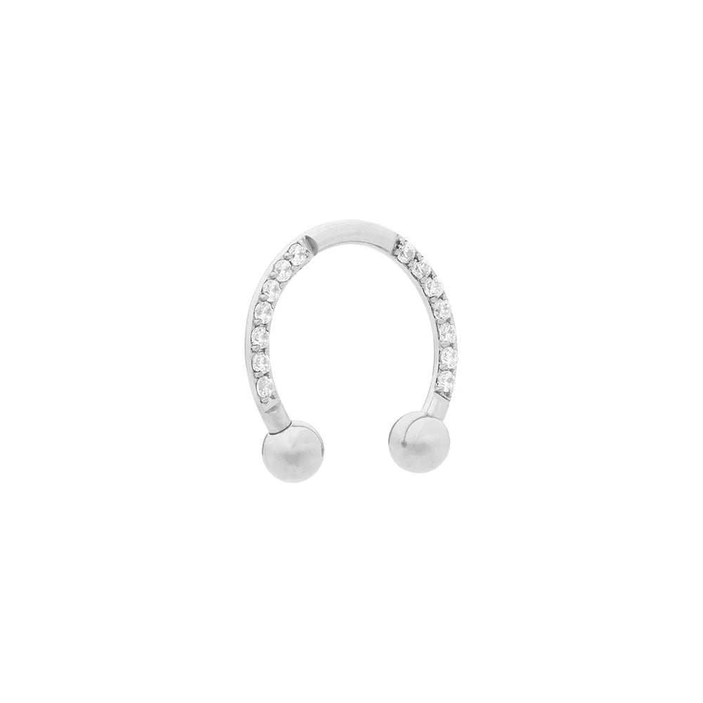 Titanium Jeweled Circular Barbell - Painful Pleasures