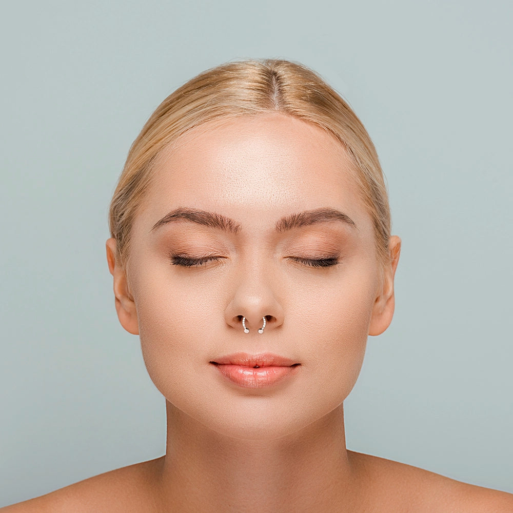 Titanium Jeweled Circular Barbell - 3/8" (10mm) - Price Per 1