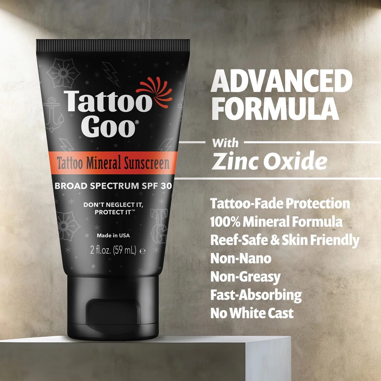 Tattoo Goo Mineral Sunscreen — SPF 30 - Painful Pleasures