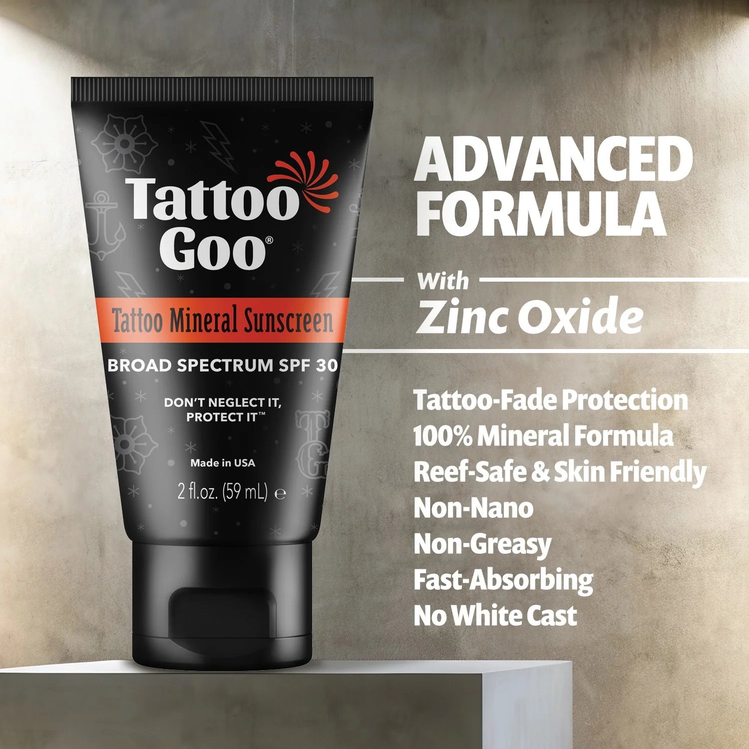 Tattoo Goo Mineral Sunscreen — SPF 30 - Painful Pleasures