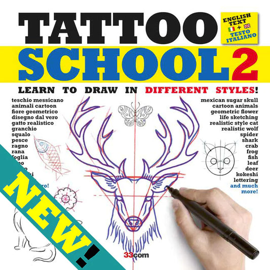 Step-by-Step Tattoo Style Drawings Volume 2 — Softcover Book