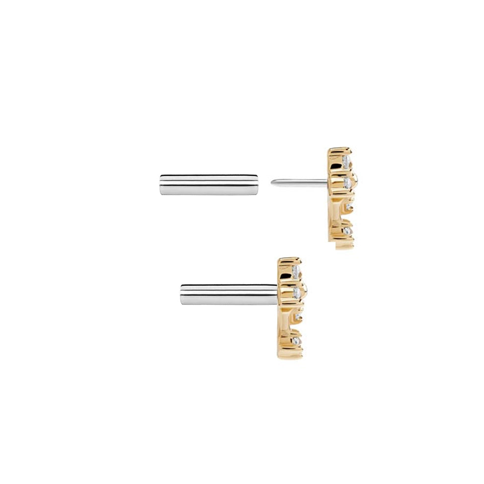 Tilum Replacement Pegs for Jewelry Display Blocks — Pick Threading —Bag of 25