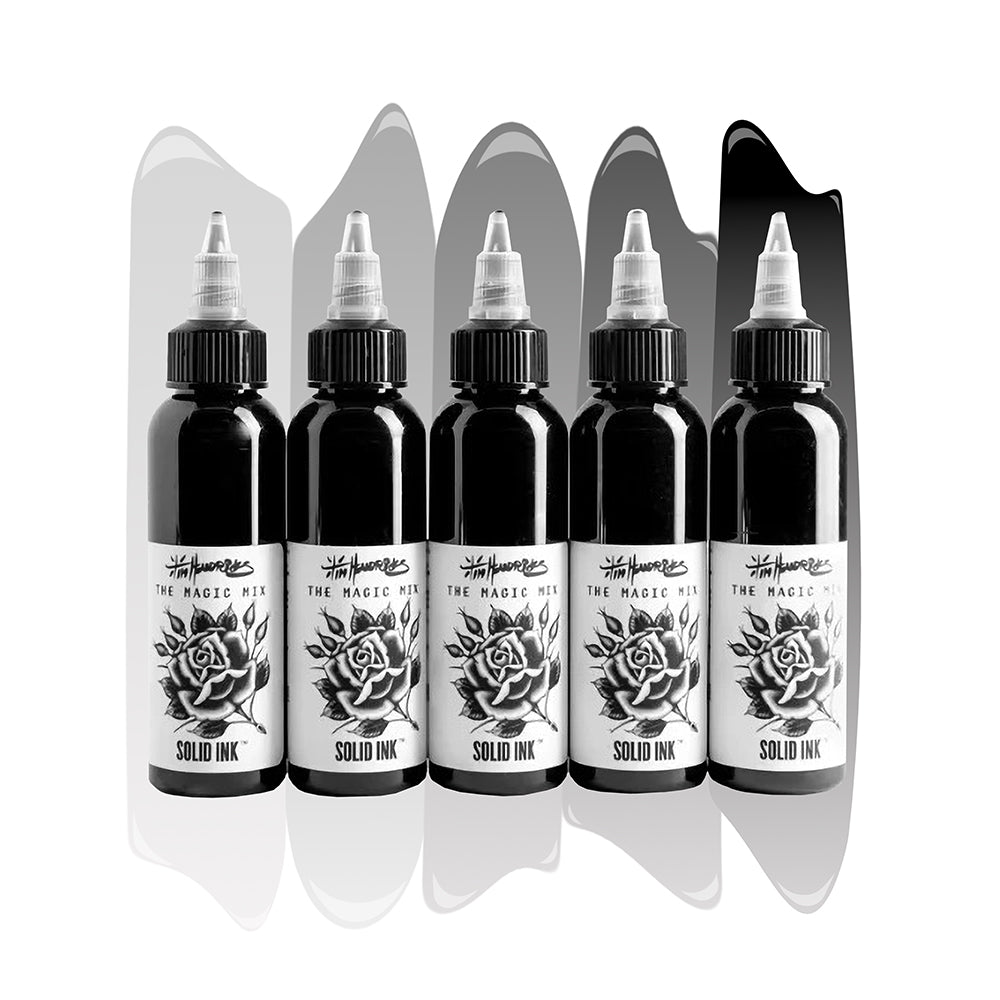 Tim Hendricks 5 Bottle Magic Mix Set — Solid Ink — 1oz Bottles