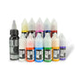 12 Color Mini Travel Set — Solid Ink — 10ml Bottles - Painful Pleasures
