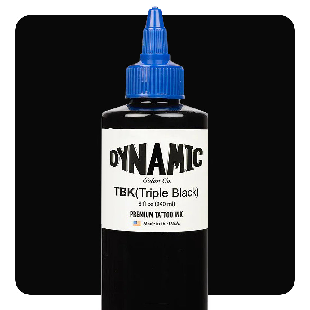 Dynamic Triple Black Tattoo Ink — 8oz Bottle